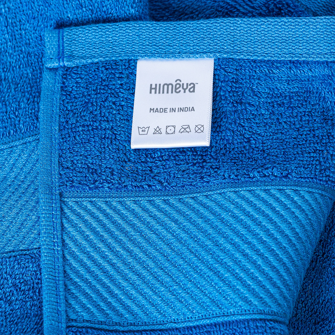Bamboo Cotton|Bath Towel|400 GSM - Ocean Blue - By Himeya