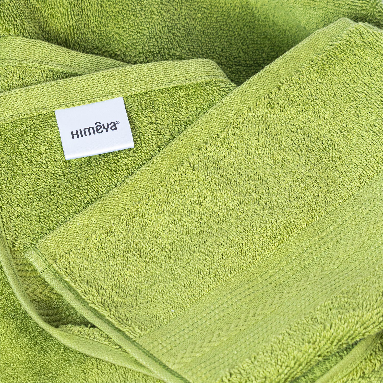 Quickdry Cotton|Bath Towel|500 GSM - Olive Green- Himeya