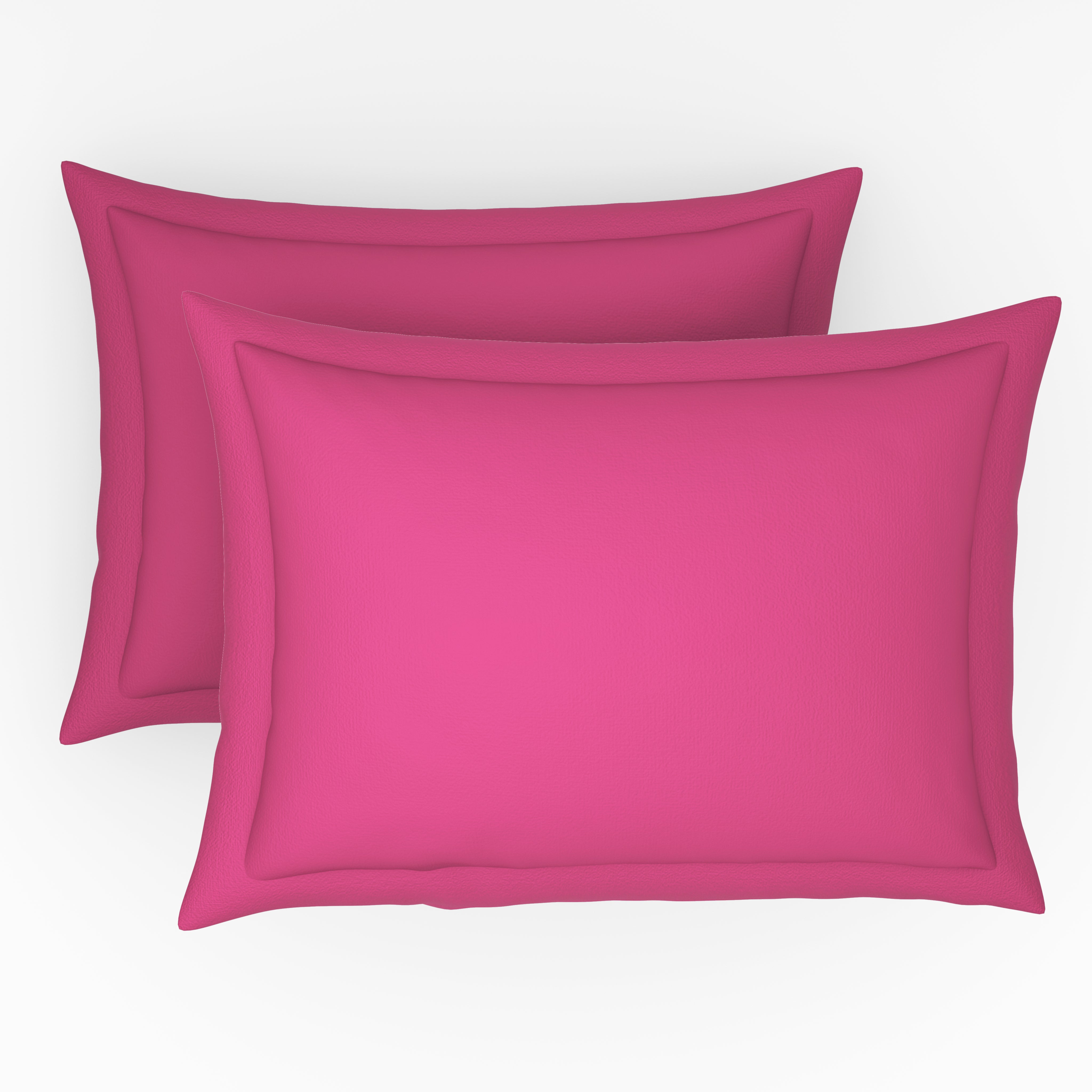 Exclusive Collection, Color Corner  | Printed Double Bedsheet Set | 200 TC  Cotton - Bright Pink by Himeya