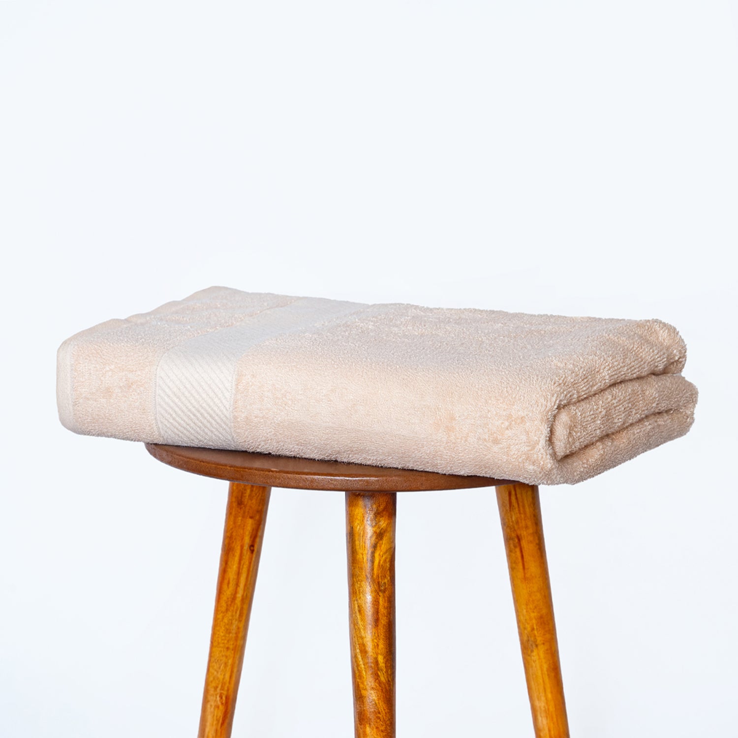 Bamboo Cotton|Bath Towel|400 GSM - Sand Stone - By Himeya