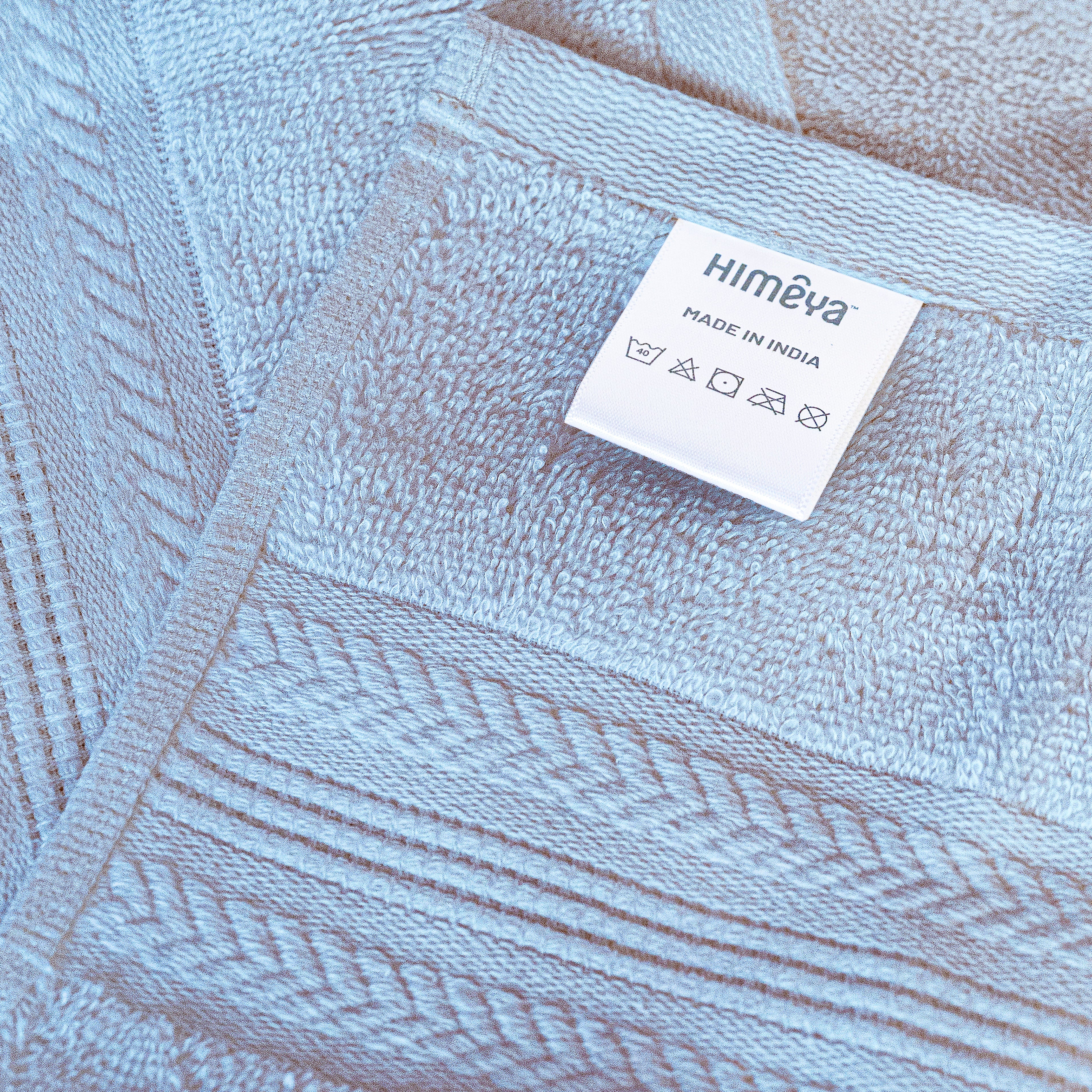 Bamboo Cotton|Bath Towel|600 GSM - Steel Blue - By Himeya