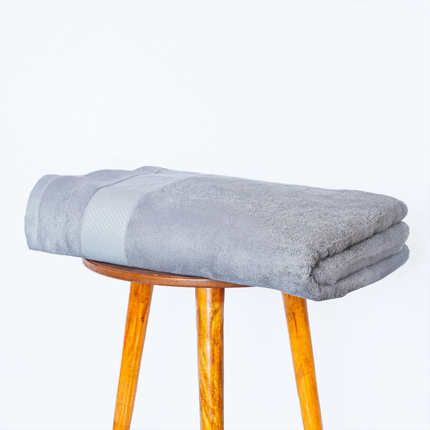 Bamboo Cotton|Bath Towel|400 GSM - Steel Grey - By Himeya