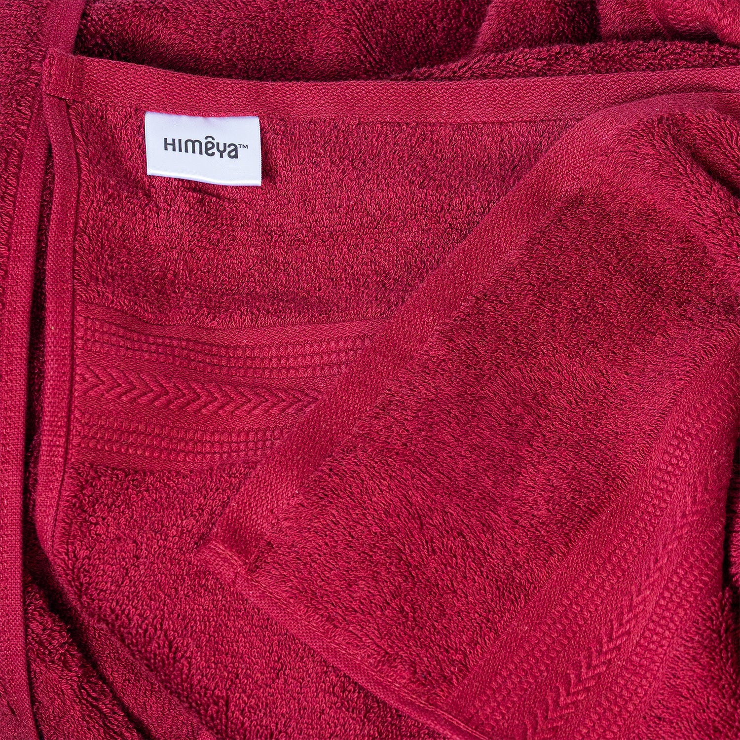 Quickdry Cotton|Bath Towel|500 GSM - Wine Red- Himeya